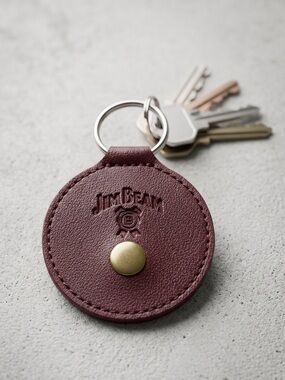Jim Beam Kentucky Bourbon Whiskey Novelty Coin Pouch Key Fob Keychain Accessory